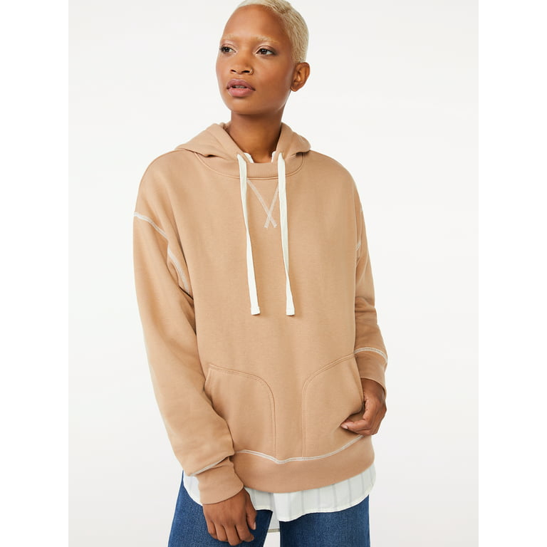 Free Assembly Women's Double Pocket Tunic Hoodie
