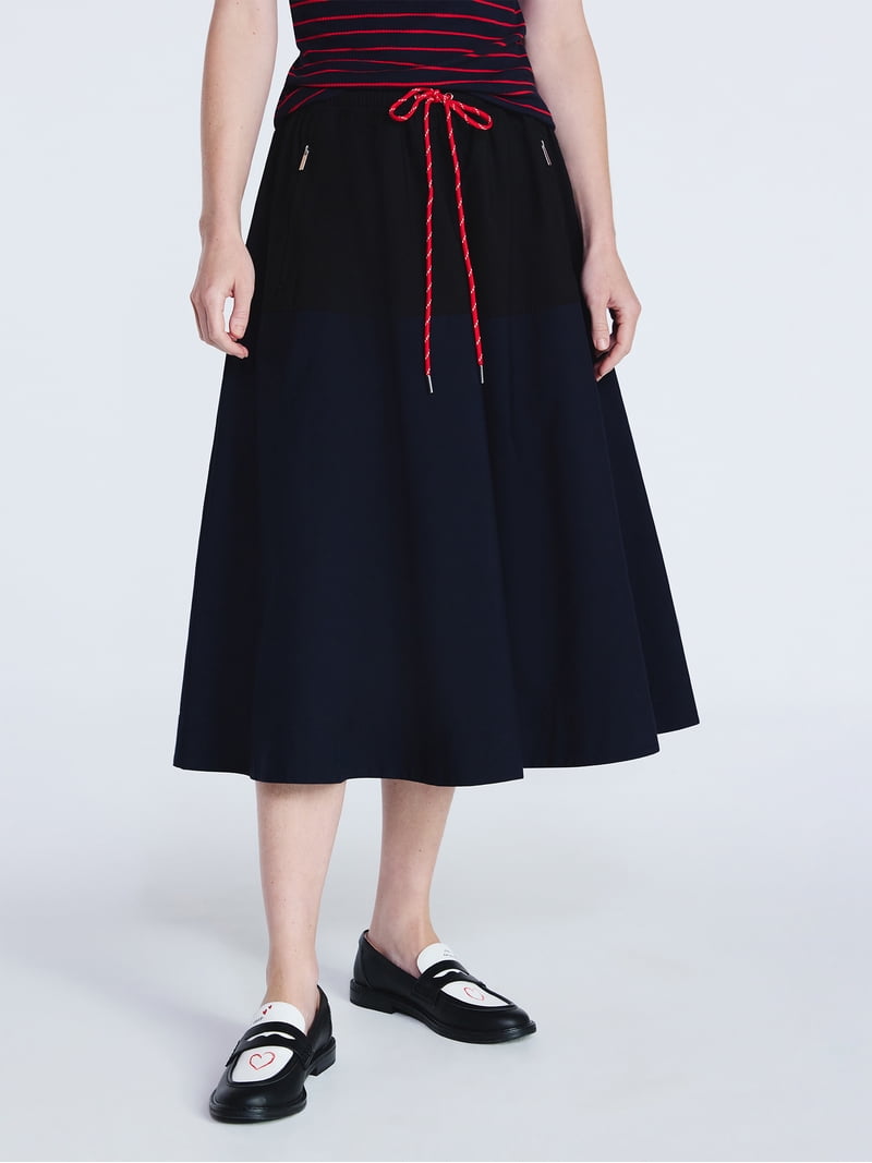Free Assembly Women's Tech Midi Skirt, Sizes XS-XXL - Walmart.com