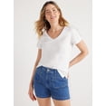 thumbnail image 1 of Free Assembly Women’s Easy V-Neck Tee, Sizes XS-XXL, 1 of 6