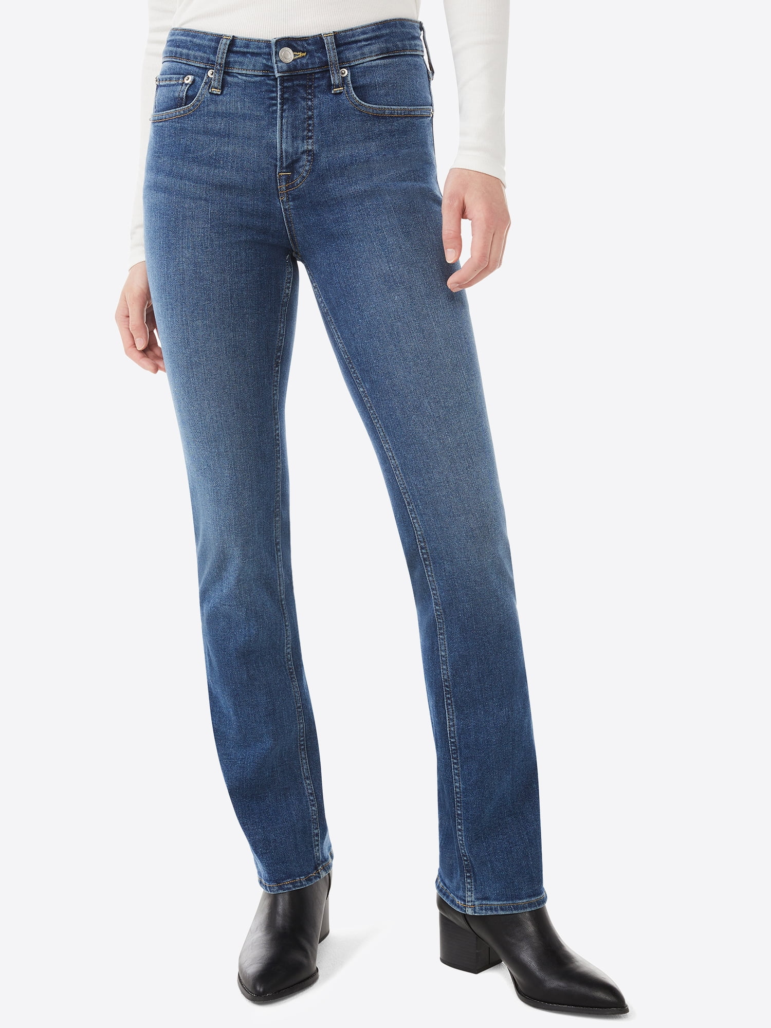 Free Assembly Women's Essential Mid-Rise Bootcut Jeans - Walmart.com