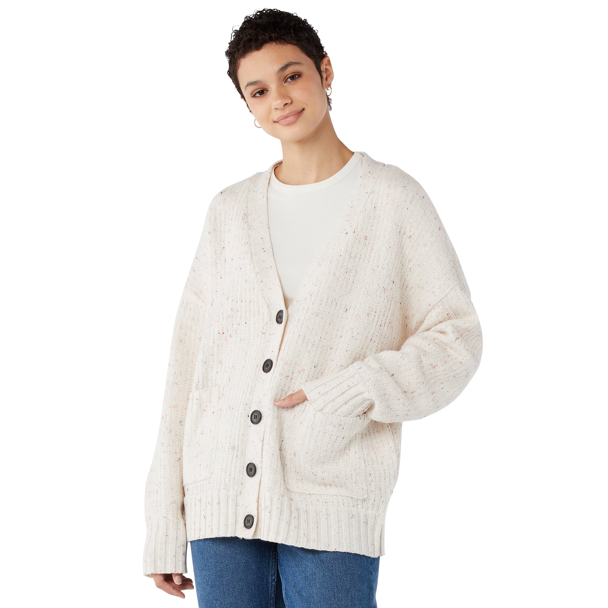 Free Assembly Women's Grandpa Sweater - Walmart.com