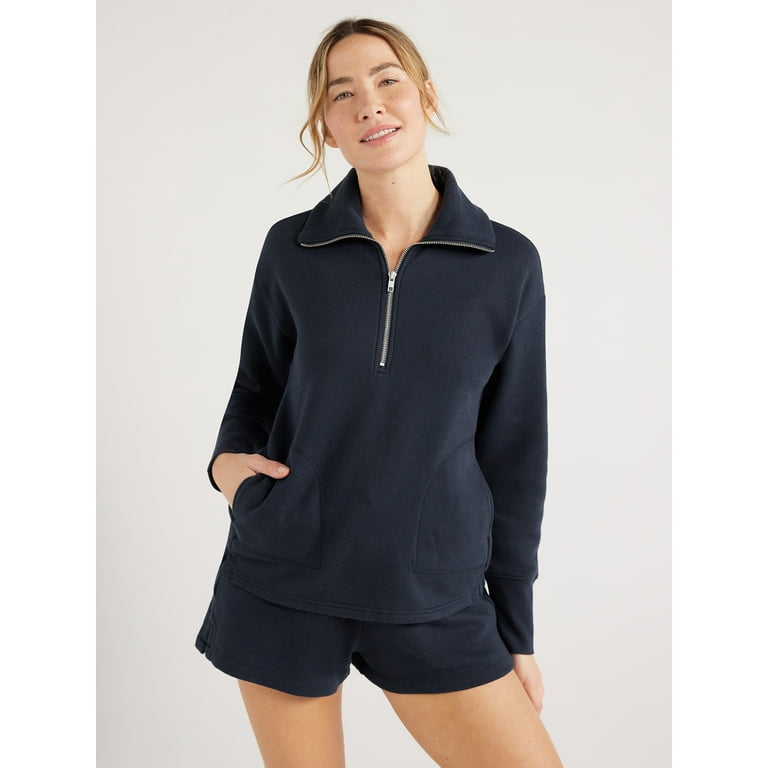 Free Assembly women's Half Zip Sweatshirt - XS-XXXL