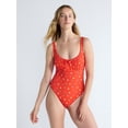 thumbnail image 1 of Free Assembly Women's and Women's Plus Cinched Neck One Piece Swimsuit, Sizes XS-3X, 1 of 5