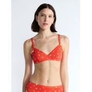 Free Assembly Women's Longline Triangle Bikini Top, Sizes XS-3X