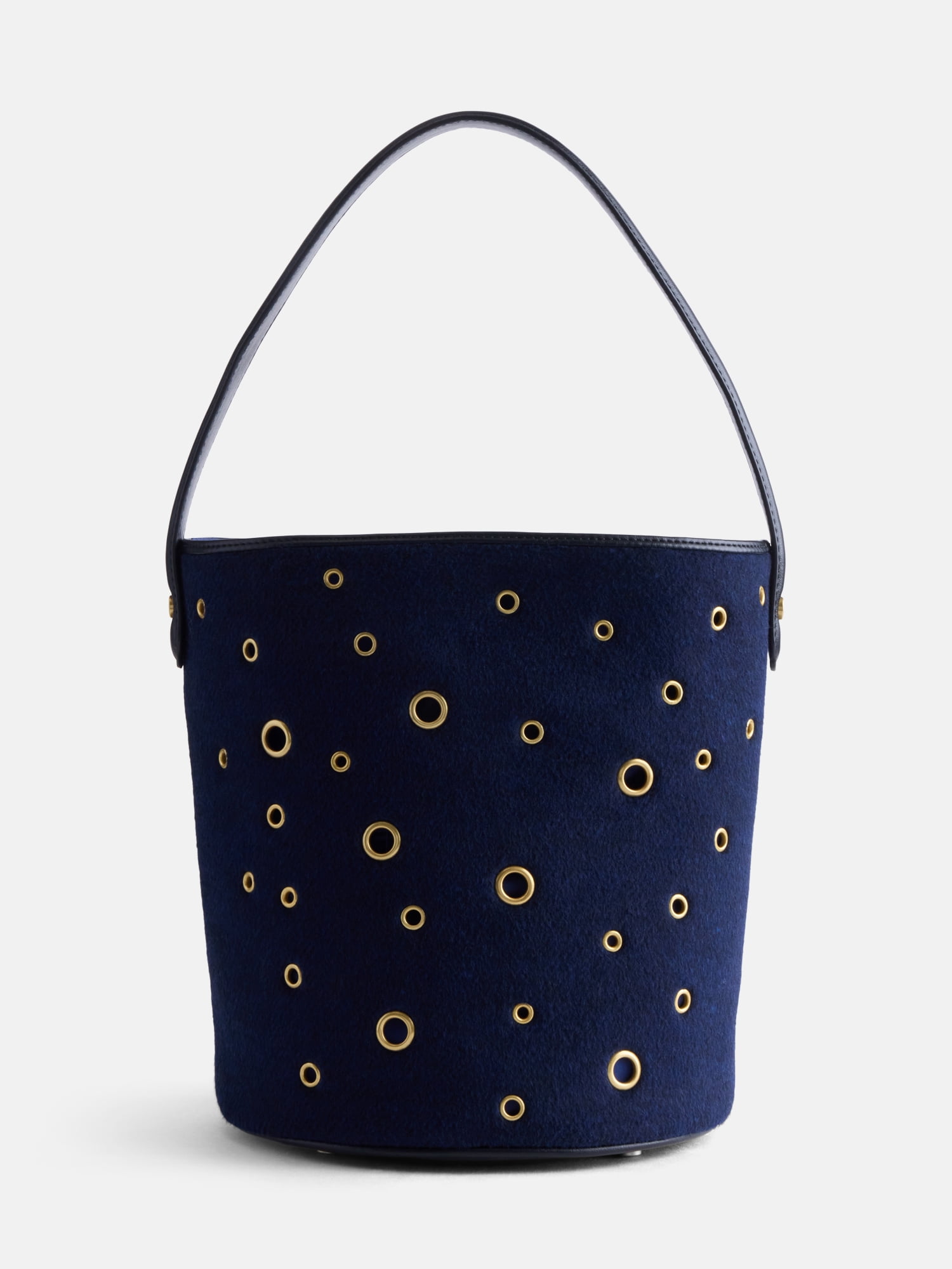 Free Assembly Women’s Grommet Bucket Bag, Navy