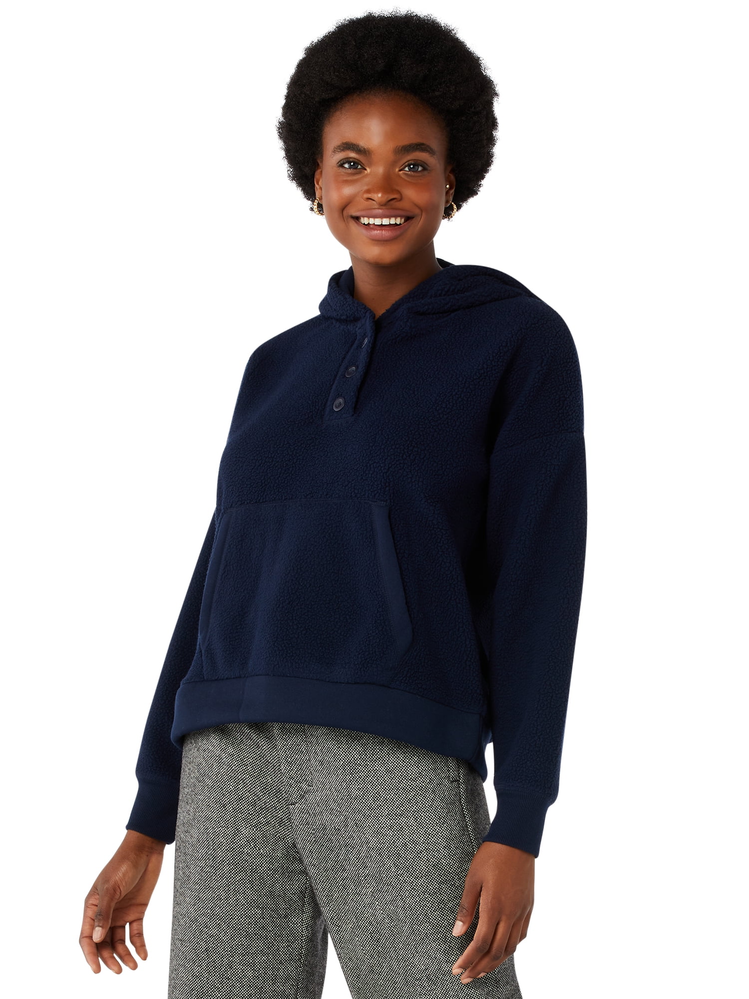 Free Assembly Women’s Henley Hoodie