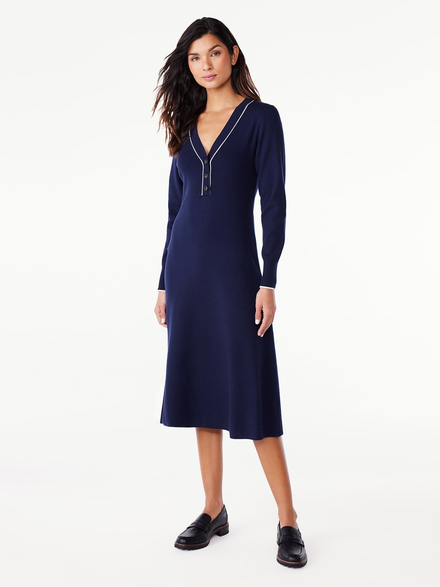 Henley clearance sweater dress
