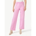 thumbnail image 1 of Free Assembly Women's High Rise 70’S Full Wide Leg Straight Jeans, 1 of 6