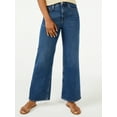 thumbnail image 1 of Free Assembly Women's High Rise 70’S Full Wide Leg Straight Jeans, 1 of 5