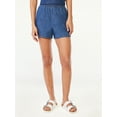 thumbnail image 1 of Free Assembly Women's High Rise Pull On Boxer Shorts, 1 of 7