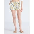 thumbnail image 1 of Free Assembly Women's Lemon Cotton Coverup Shorts, Sizes XXS-XXL, 1 of 6