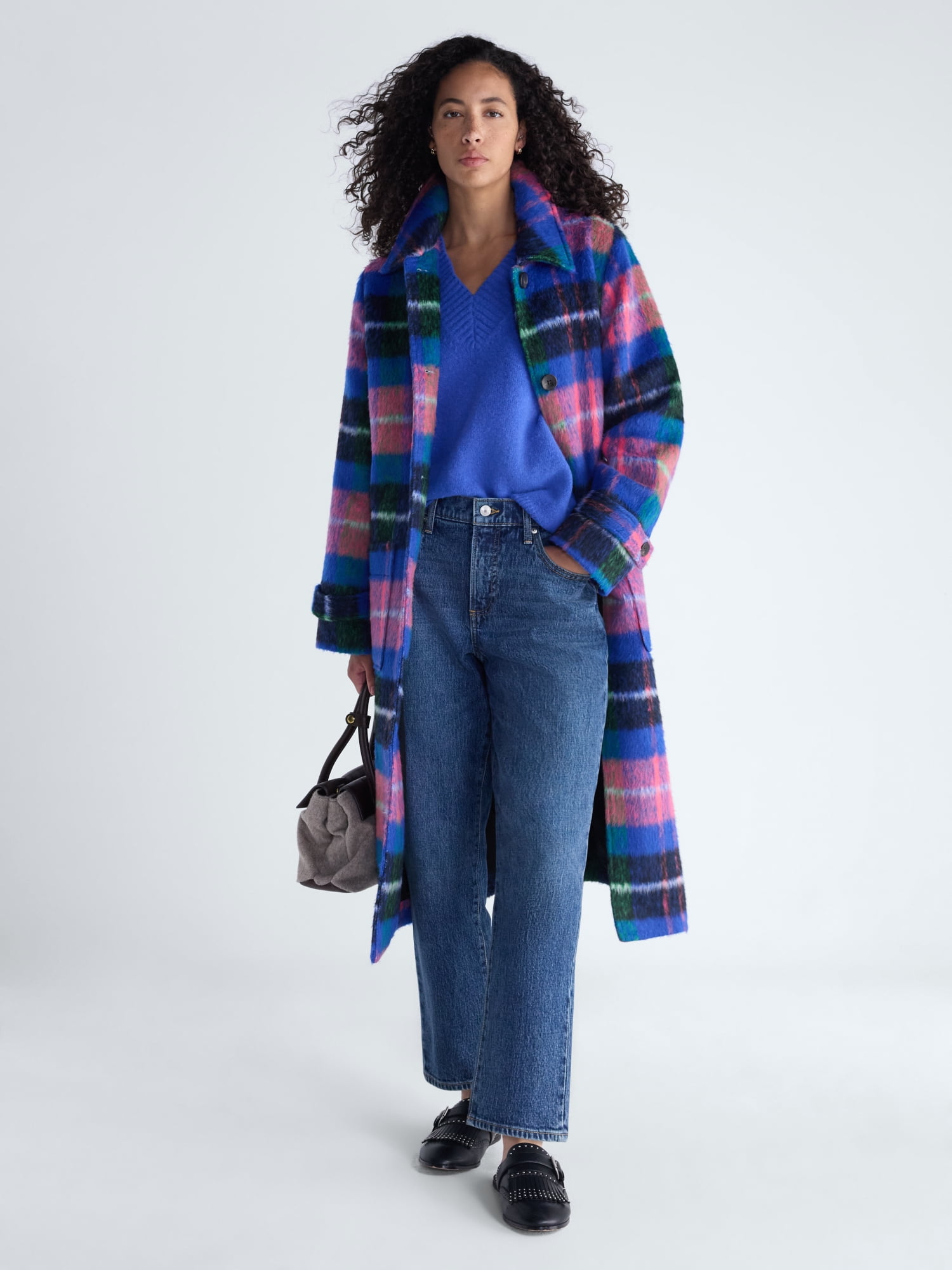 Women’s and Women's Plus Long Line Coat, Sizes XS-4X