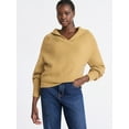 thumbnail image 1 of Free Assembly Women's V-Collar Sweater with Long Sleeves, Midweight, Sizes, XS-XXL, 1 of 5