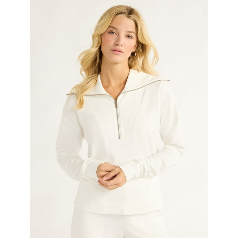 Women's half zip pullover sweatshirt cheap