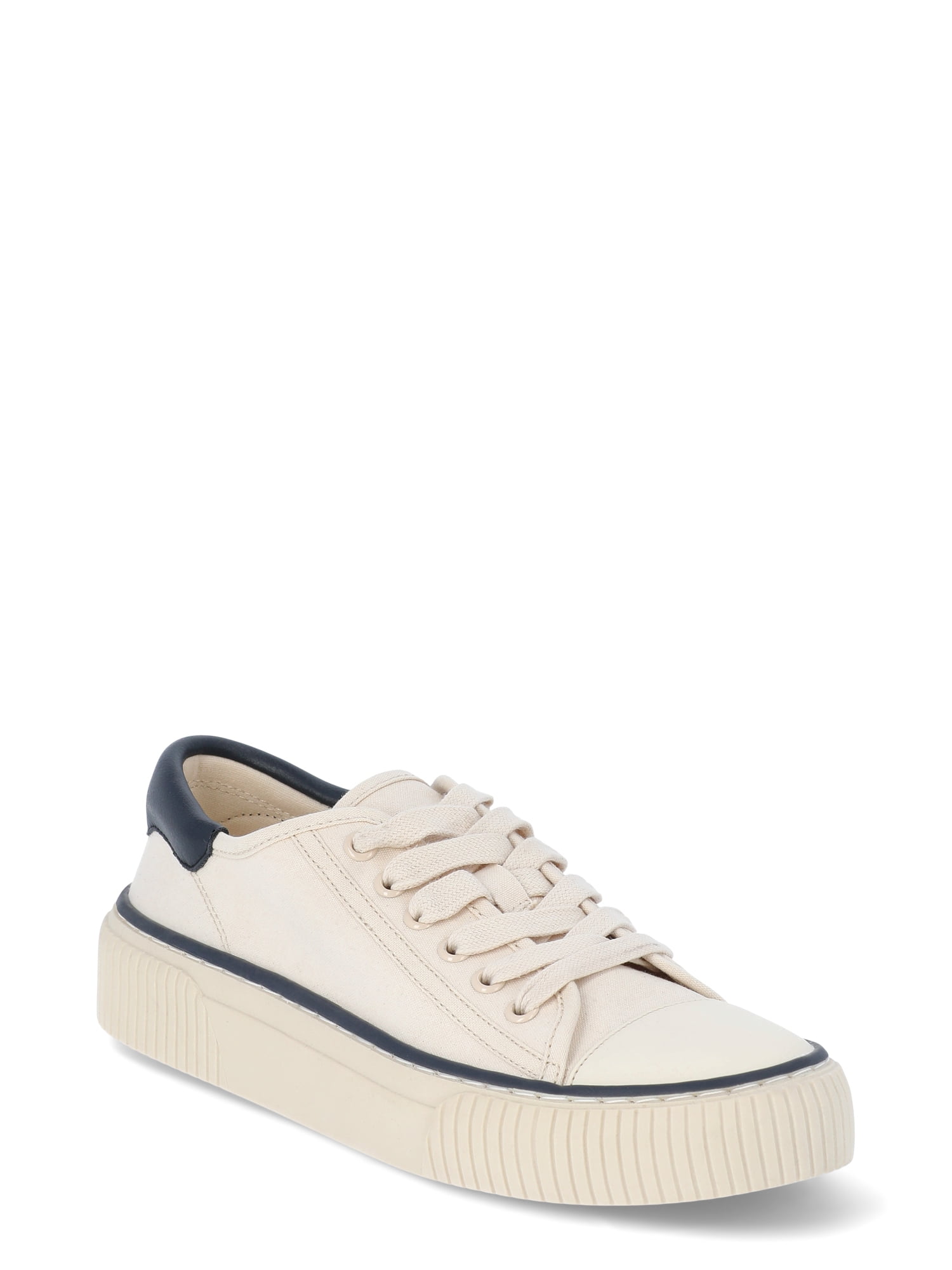 Free Assembly Women's Low Top Canvas Sneakers, Sizes 6-11