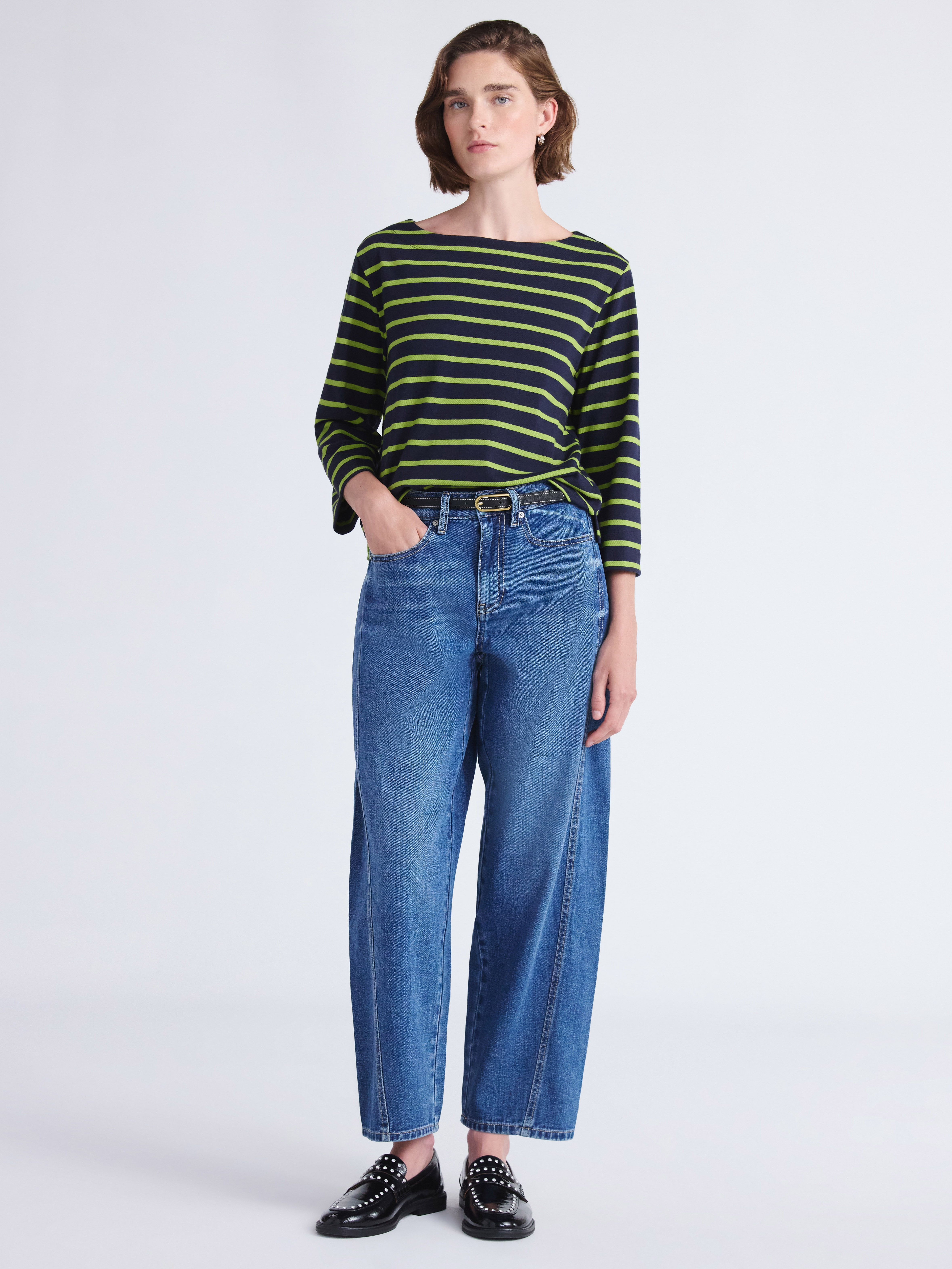 Free Assembly Women's and Women's Plus Barrel Ankle Jeans, 27" Inseam, Sizes 0-26