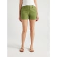 thumbnail image 1 of Free Assembly Women’s Mid-Rise Chino Shorts, 4” Inseam, Sizes 0-22, 1 of 6