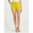 thumbnail image 1 of Free Assembly Women’s Mid-Rise Chino Shorts, 4” Inseam, Sizes 0-22, 1 of 7