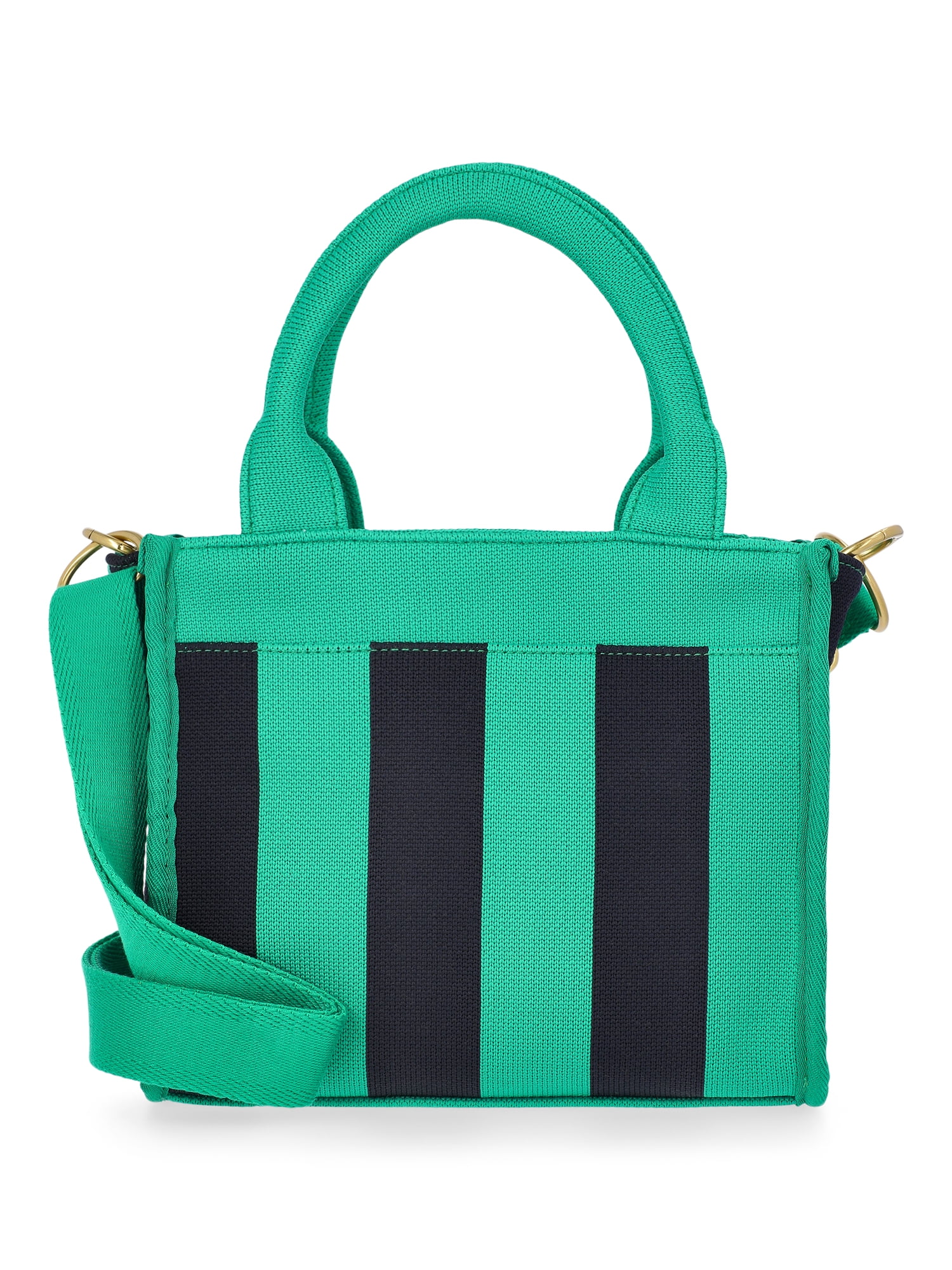 Free Assembly Women's Mini Satchel Handbag, Green/Navy