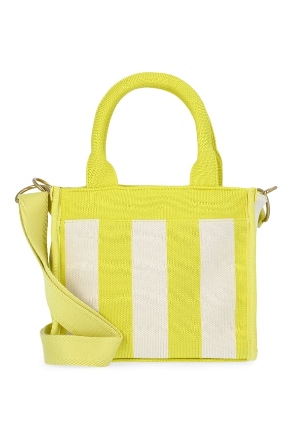 Women's Mini Satchel Handbag, Khaki/Natural Citron