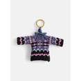thumbnail image 1 of Free Assembly Women's Mini Sweater Bag Charm, Navy/Pink, 1 of 3