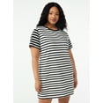 thumbnail image 1 of Free Assembly Women's Mini T-Shirt Dress with Short Sleeves, 1 of 5