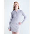 thumbnail image 1 of Free Assembly Women's and Women's Plus Pointelle Trim Cardigan Sweater, Lightweight, Sizes XS-4X, 1 of 5