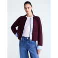 thumbnail image 1 of Free Assembly Women's and Women's Plus Cropped Sweater Jacket, Sizes XS-4X, 1 of 6
