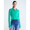 thumbnail image 1 of Free Assembly Women's and Women's Plus Polo Sweater with Long Sleeves, Lightweight, Sizes XS-4X, 1 of 5