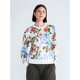 thumbnail image 1 of Free Assembly Women's and Women's Plus Sweater with Long Puff Sleeves, Midweight, Sizes XS-4X, 1 of 5