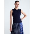 thumbnail image 1 of Free Assembly Women's Ruffle Trim Pointelle Sweater Shell, Lightweight, Sizes XS-XXL, 1 of 5