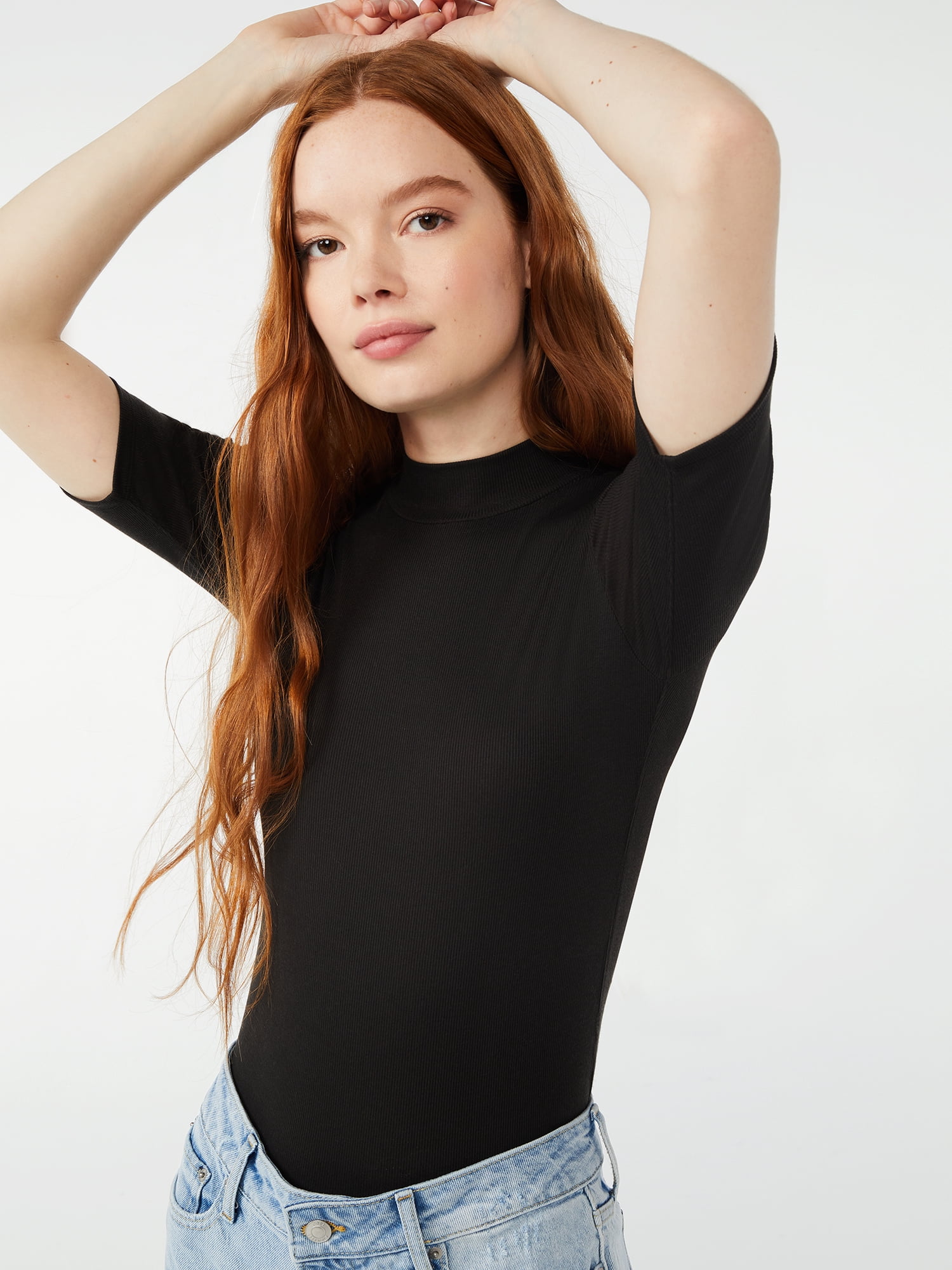 Free Assembly Women's Mock Neck Bodysuit