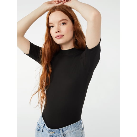 Free Assembly Women's Mock Neck Bodysuit