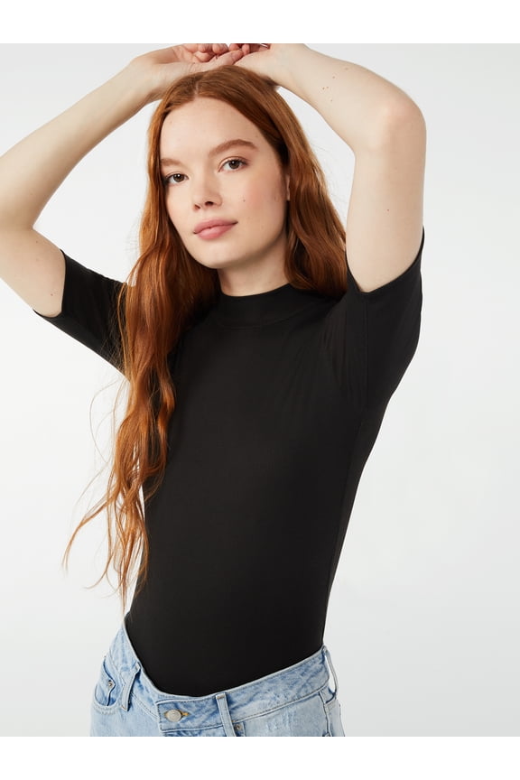 Women's Mock Neck Bodysuit