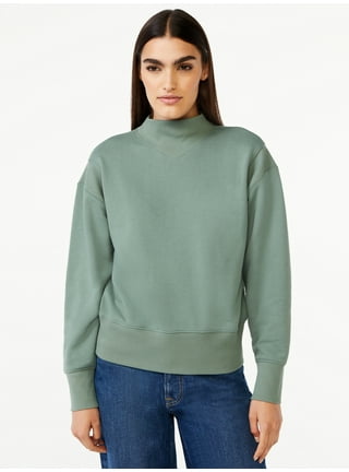 Mock Neck Sweatshirt Womens