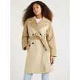 Free Assembly Women’s Modern Trench Coat, Sizes XSXXL