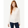 thumbnail image 1 of Free Assembly Women's Open V-Neck Collared Cardigan, Lightweight, 1 of 6