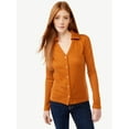 thumbnail image 1 of Free Assembly Women's Open V-Neck Collared Cardigan, Lightweight, 1 of 6