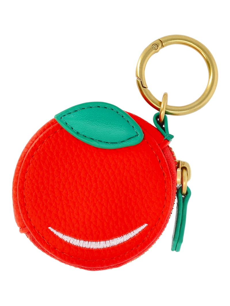 Free Assembly Women's Orange Coin Pouch Handbag Charm - Walmart.com