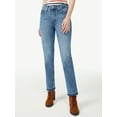 thumbnail image 1 of Free Assembly Women's Original 90's Straight Jeans, High-Rise, Relaxed Fit, 1 of 7