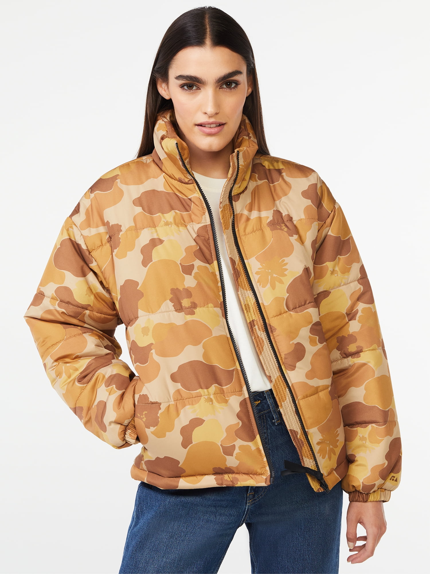 Free Assembly Women's Oversized Puffer Jacket