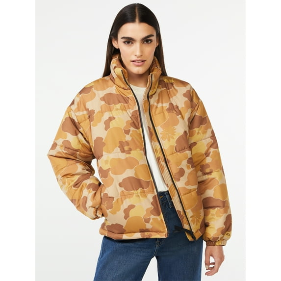 Free Assembly Women's Oversized Puffer Jacket
