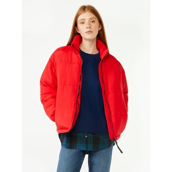 Free Assembly Women's Oversized Puffer Jacket