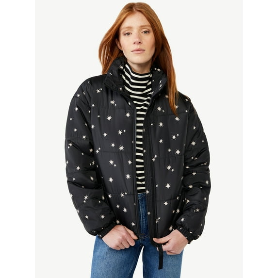 Free Assembly Women's Oversized Puffer Jacket