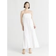 thumbnail image 1 of Free Assembly Women's Pleated Linen Blend Maxi Dress, Sizes XS-XXXL, 1 of 3