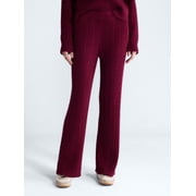 Free Assembly Women's and Women's Plus Cozy Yarn Cable Knit Sweatpants, 28.5" Inseam, Sizes XS-4X