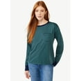 thumbnail image 1 of Free Assembly Women's Pocket Boy Tee with Long Sleeves, 1 of 6