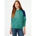 thumbnail image 1 of Free Assembly Women's Pullover Raglan Hoodie, 1 of 6