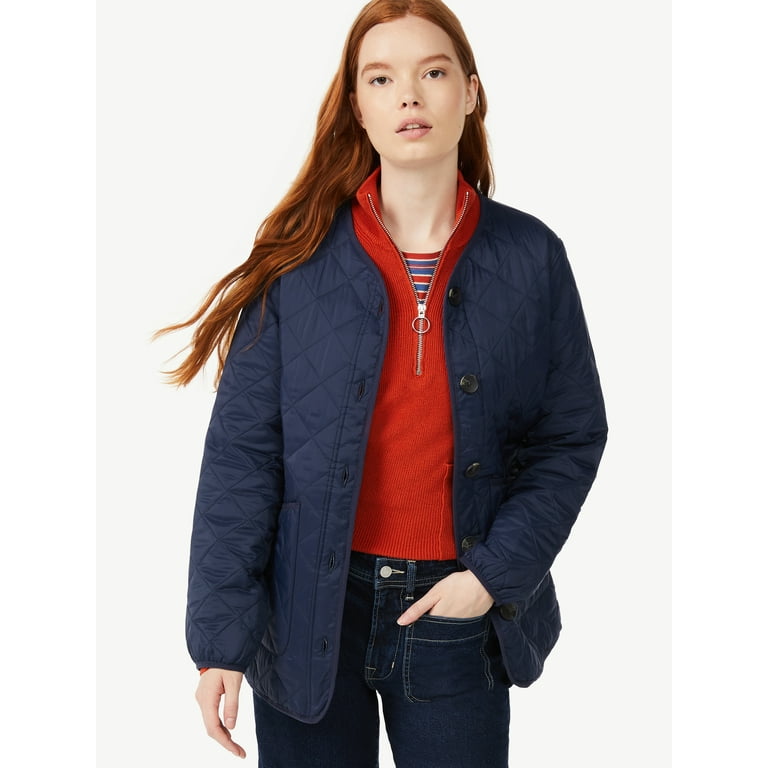 Free Assembly Women's Quilted Liner Jacket - Walmart.com