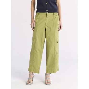 Free Assembly Women's Relaxed Cargo Pants, 27" Inseam, Sizes XS-4X